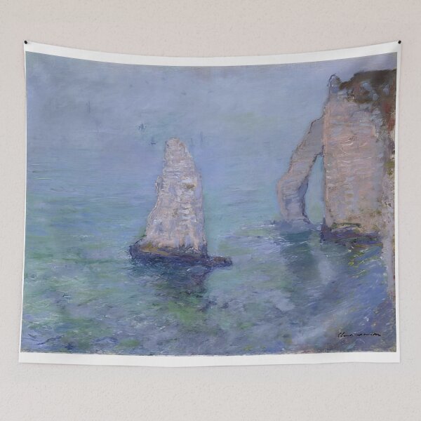 Item preview, The Rock Needle and Porte d’Aval Etretat   1885 by Claude Monet designed and sold by GabyddAlessandr.
