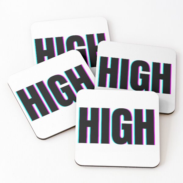 Item preview, HIGH – Neon Glitch Typography Design designed and sold by BloomOfDesign.