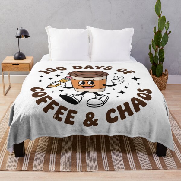 Item preview, 100 Days Of Coffee And Chaos Teacher 100th Day Of School designed and sold by WalshDrawnLaugh.