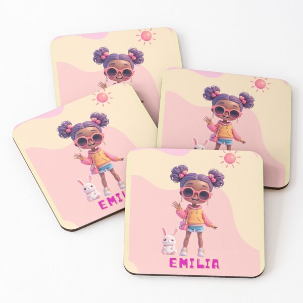 Item preview, Emilia Doll Name Design – Cute Gift for Girls, School Supplies and Birthday Surprises designed and sold by daila70.