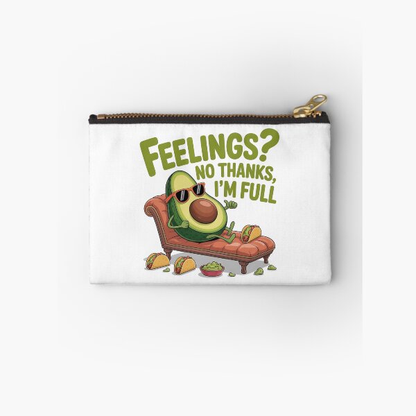 Item preview, Feelings? No Thanks, I'm Full – Funny Avocado Taco Design designed and sold by BloomOfDesign.