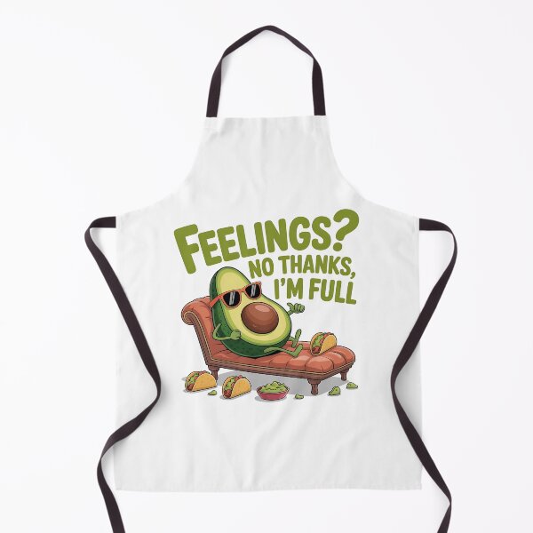 Item preview, Feelings? No Thanks, I'm Full – Funny Avocado Taco Design designed and sold by BloomOfDesign.