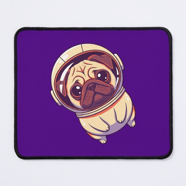 Item preview, Kawaii Astronaut Pug - Space Explorer Dog (Tilted) designed and sold by Galtero.