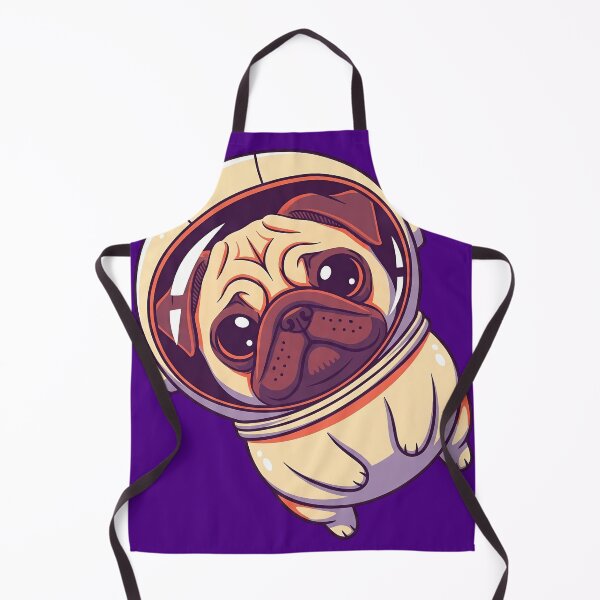 Item preview, Kawaii Astronaut Pug - Space Explorer Dog (Tilted) designed and sold by Galtero.