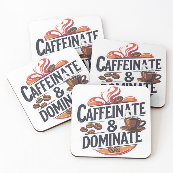 Item preview, Coffee Theme Caffeinate and Dominate designed and sold by Coffread.