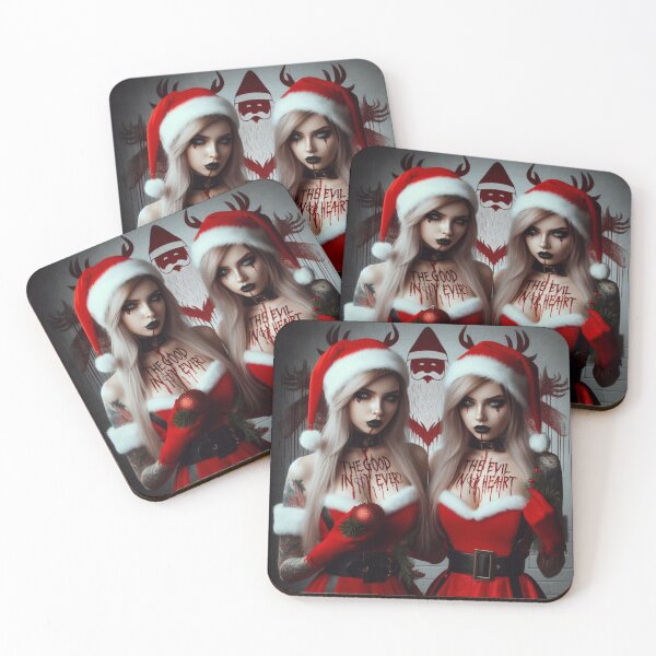 Item preview, Gothic Santa Duo Woman Heart  designed and sold by Voodoo Store Paranormal Collections.