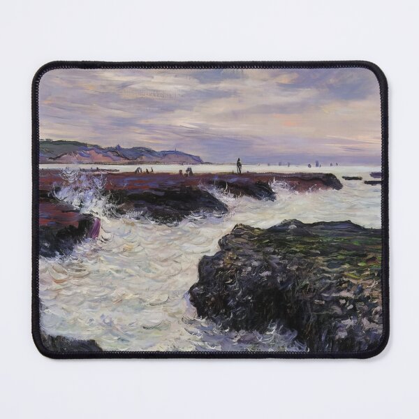 Item preview, The Rocks at Pourville Low Tide 1882 by Claude Monet designed and sold by GabyddAlessandr.