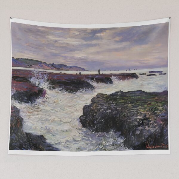 Item preview, The Rocks at Pourville Low Tide   1882 by Claude Monet designed and sold by GabyddAlessandr.