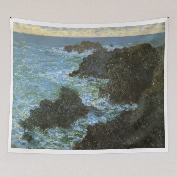 Item preview, The rocks of Belle Ile   1886 by Claude Monet designed and sold by GabyddAlessandr.