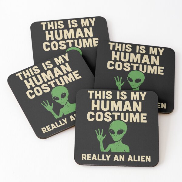 Item preview, Really an Alien – Funny Human Costume Halloween Tee designed and sold by BloomOfDesign.