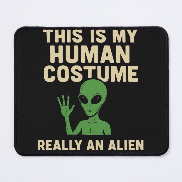 Item preview, Really an Alien – Funny Human Costume Halloween Tee designed and sold by BloomOfDesign.