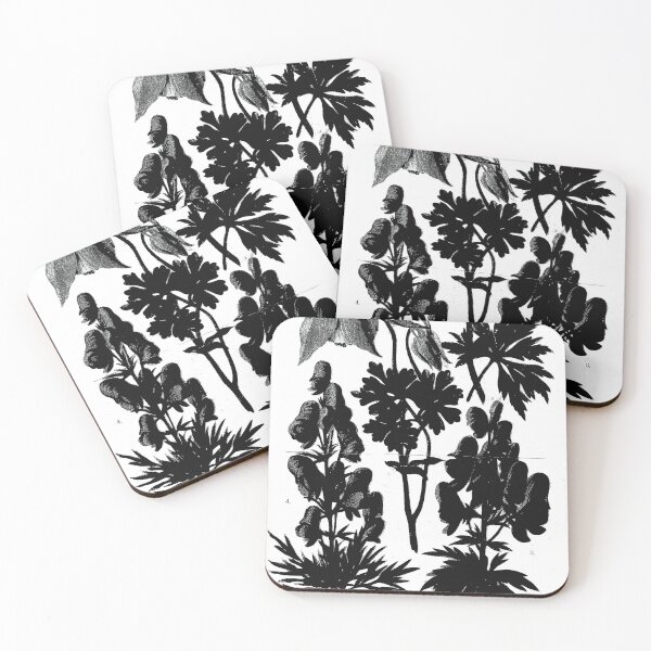 Item preview, Botanical Flower Black designed and sold by Silvia Galliani.