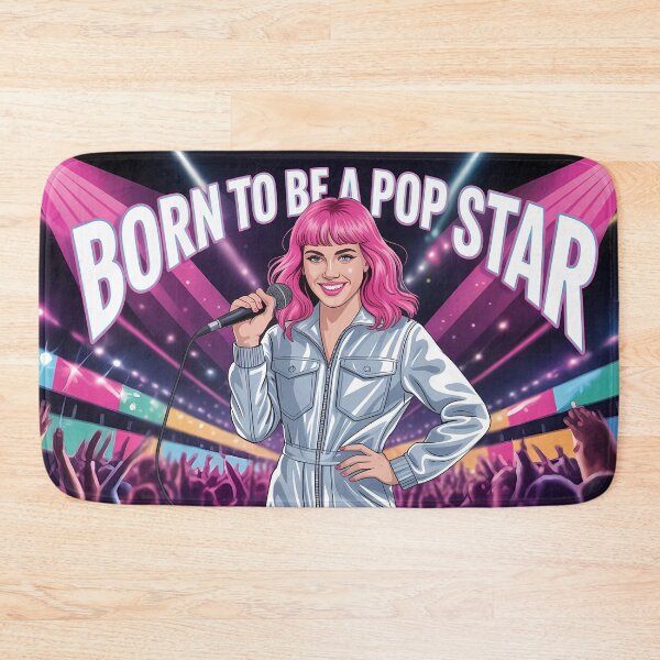 Item preview, Born to Be a Pop Star – Retro Pop Art Girl Design designed and sold by BloomOfDesign.