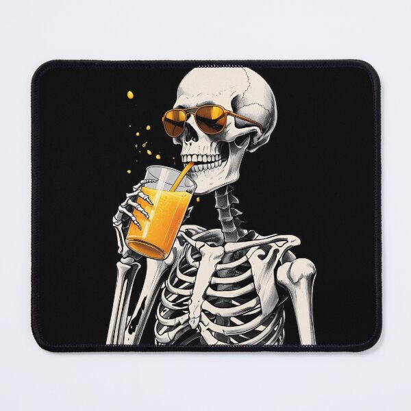 Item preview, Chill Skeleton Drinking Orange Juice designed and sold by Art-Design-EM.