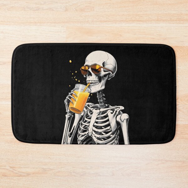 Item preview, Chill Skeleton Drinking Orange Juice designed and sold by Art-Design-EM.