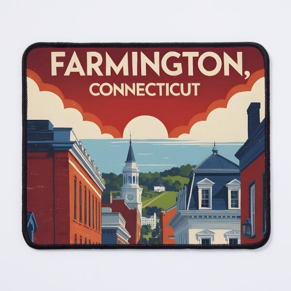 Item preview, Farmington Connecticut 1950s USA Vintage Travel Tourism designed and sold by TravelersGems.