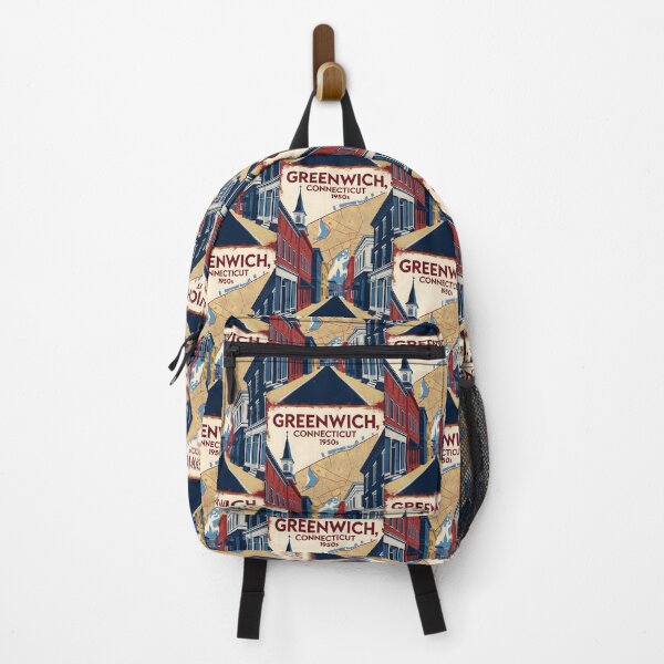 Item preview, Greenwich Connecticut 1950s USA Vintage Travel Tourism designed and sold by TravelersGems.