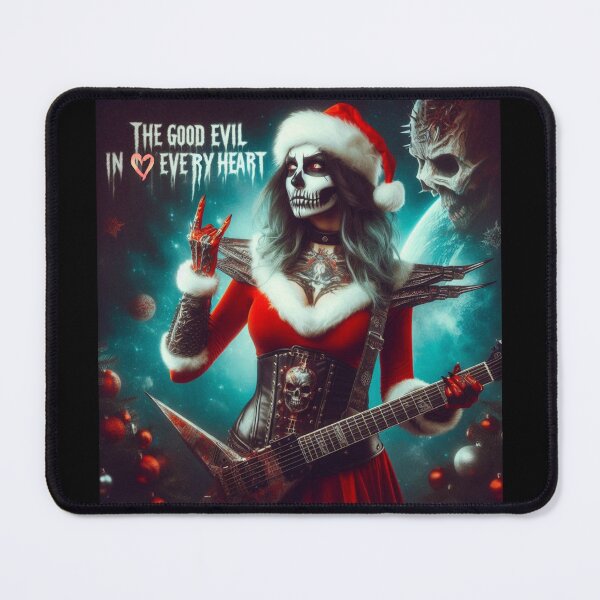 Item preview, Gothic Skeleton Santa Guitar Gesture designed and sold by Voodoo Store Paranormal Collections.