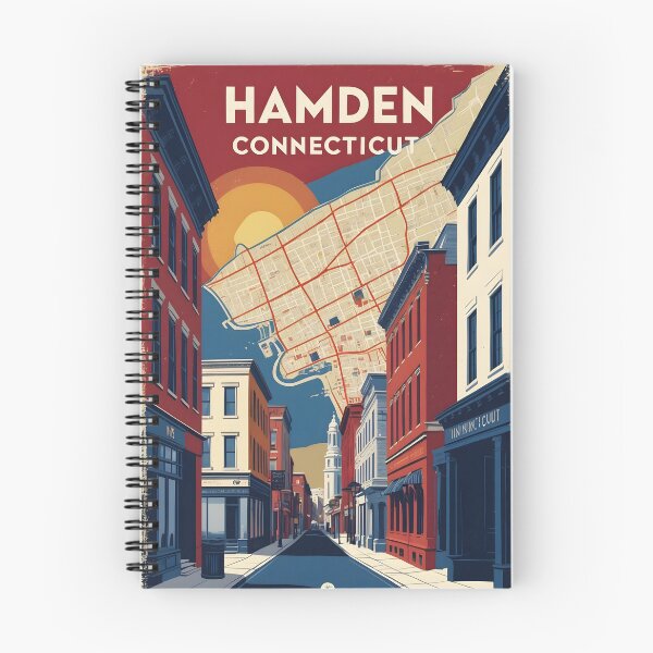 Item preview, Hamden Connecticut 1950s USA Vintage Travel Tourism designed and sold by TravelersGems.