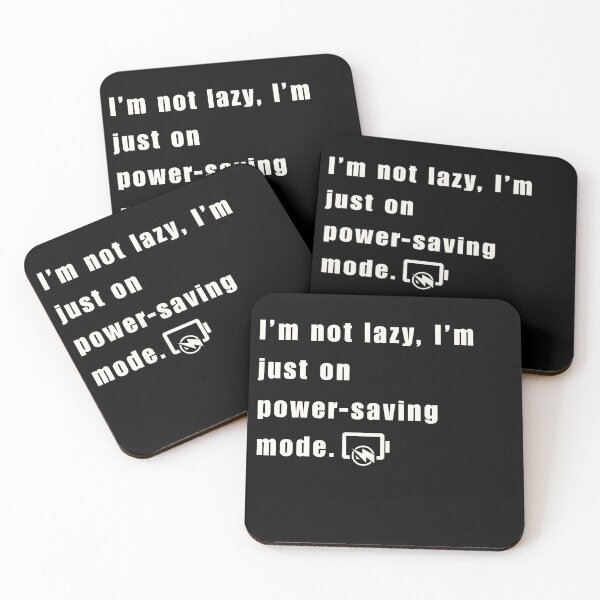 Item preview, I’m Not Lazy I’m Just on Power-Saving Mode – Funny Introvert & Burnout Humor Shirt designed and sold by Thehatinthecat.