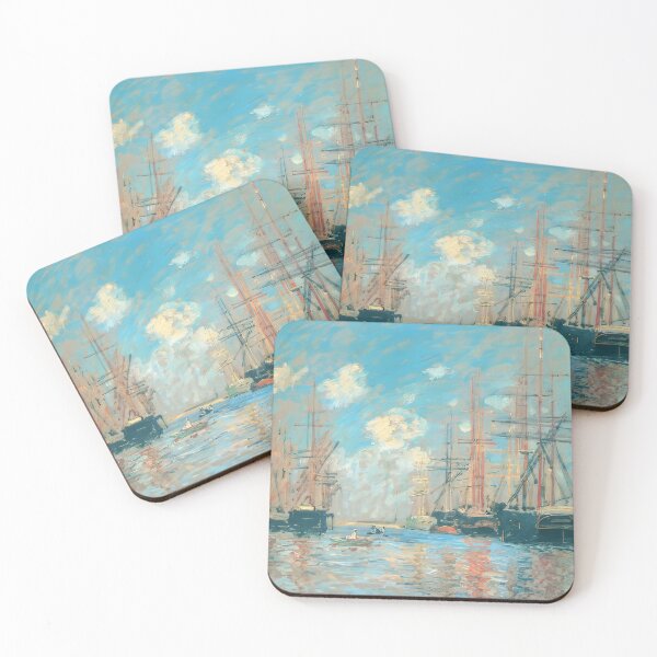 Item preview, The Sea Port in Amsterdam   1874 by Claude Monet designed and sold by GabyddAlessandr.