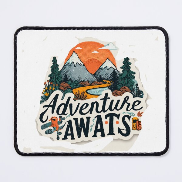 Item preview, Adventure Awaits T-Shirt – Outdoor Travel Shirt for Nature and Hiking Lovers designed and sold by GoodtimeonPart.