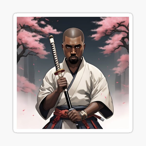 Item preview, Kanye West  As An Anime Samurai designed and sold by Valis Karma.