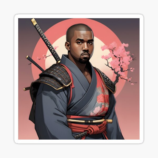 Item preview, Kanye West  As An Anime Samurai designed and sold by Valis Karma.