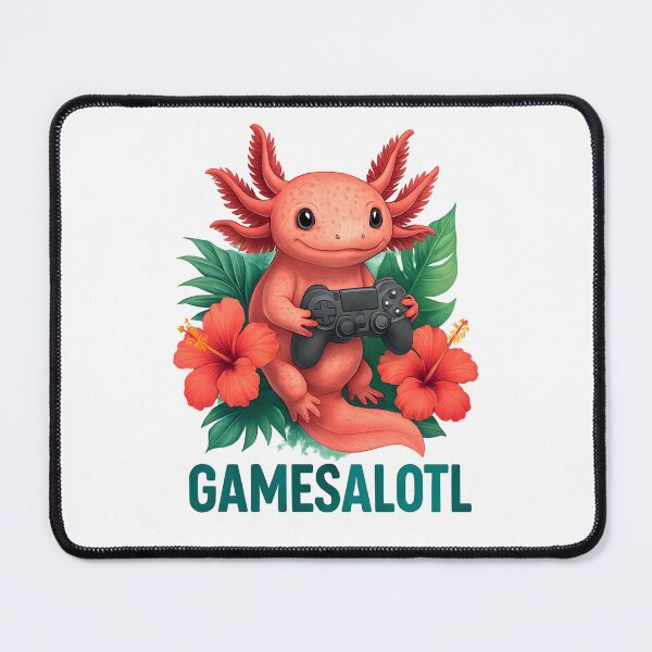 Item preview, Gamesalotl Funny Gamer Axolotl Cute Gaming Animal Pun designed and sold by RockFireMerch.
