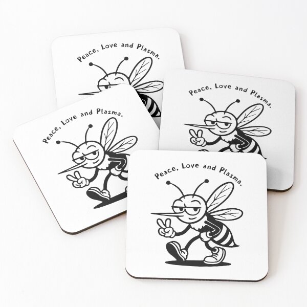 Item preview, Peace, Love and Plasma – Cool Mosquito phlebotomy Cartoon Design designed and sold by Kathryn Creates.