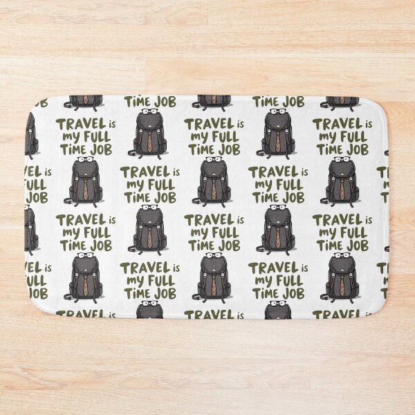 Item preview, Backpack With Glasses and Tie – Travel Life Motto designed and sold by Fikuall.