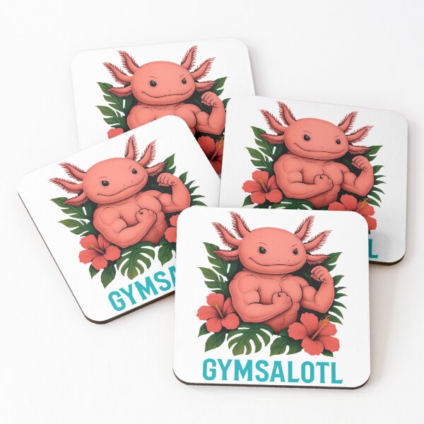Item preview, Gymsalotl Flexing Axolotl Gym Motivation for Bodybuilders designed and sold by RockFireMerch.