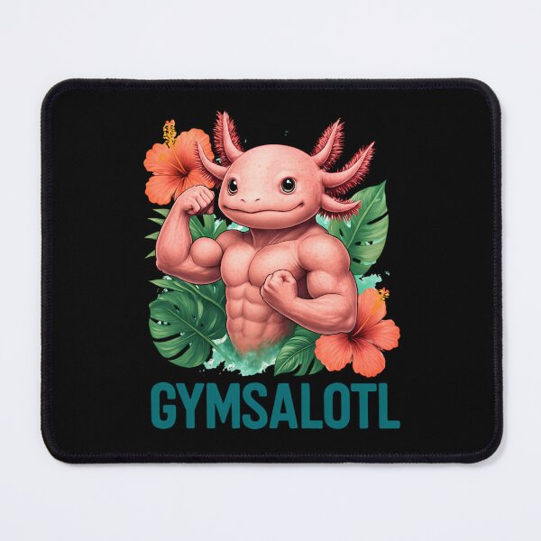 Item preview, Funny Muscle Axolotl Gymsalotl Workout Humor for Gym Rats designed and sold by RockFireMerch.