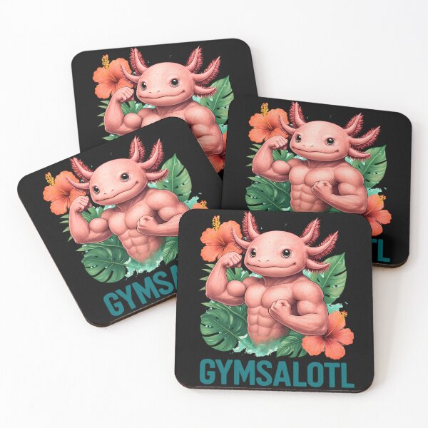Item preview, Funny Muscle Axolotl Gymsalotl Workout Humor for Gym Rats designed and sold by RockFireMerch.