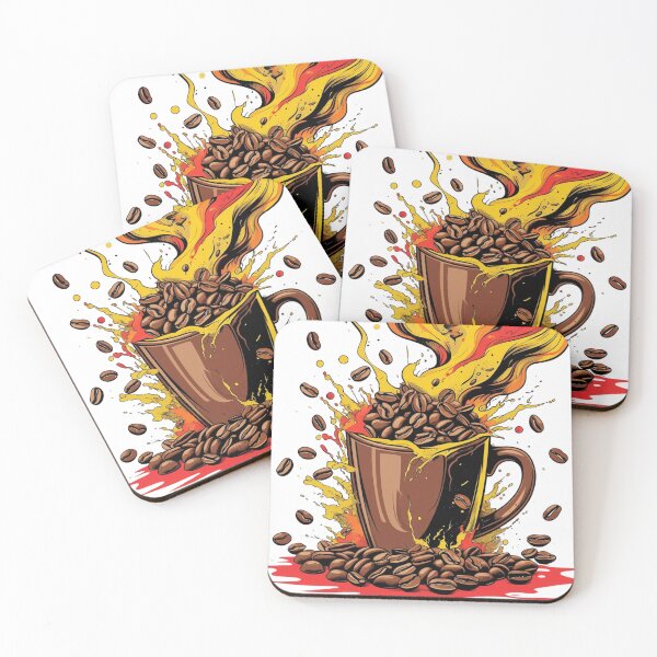 Item preview, Coffee Theme Fueled Coffee Chaos designed and sold by SR8891.
