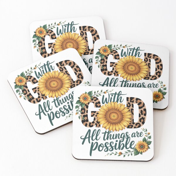 Item preview, With God All things are possible designed and sold by PatchMerch.