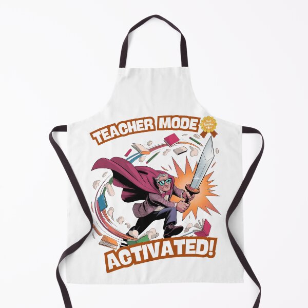 Item preview, Teacher Mode Activated – Funny Older Superhero Teacher designed and sold by PeteLawliiet.