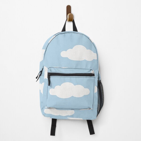 Item preview, Cute White Cloud Pattern | Minimal Sky Blue Aesthetic Background designed and sold by weirdfishes123.