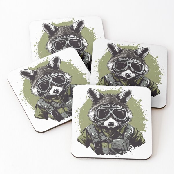 Item preview, RACCOON OPERATOR designed and sold by simple-jack-art.