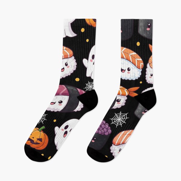 Item preview, Spooky Sushi Kawaii Halloween Seamless Pattern designed and sold by StickyGuys.