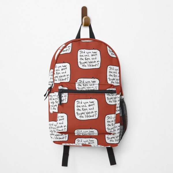 Item preview, “Did You Hear the One About the Pope and Raquel Welch on the Lifeboat?” – Funny Handwritten Speech Bubble Quote designed and sold by from here 2 mars.