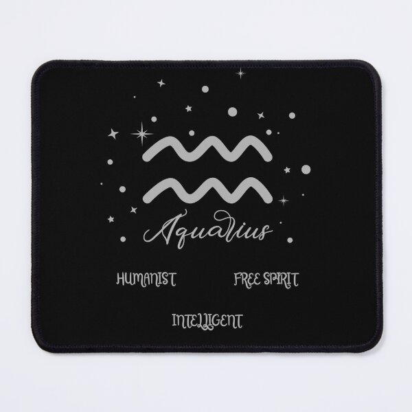 Item preview, Aquarius Zodiac Sign – Minimal Starry Design with Traits: Humanist, Intelligent, Free Spirit designed and sold by SmyrnaArtGalery.