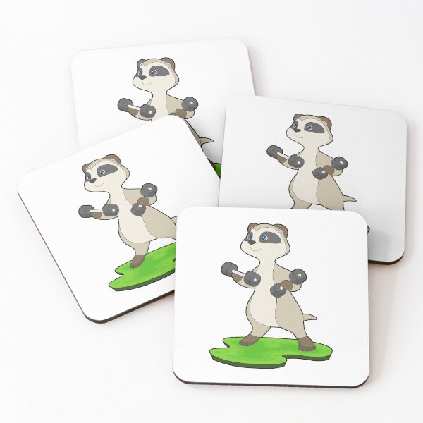 Item preview, Meerkat Bodybuilder Dumbbells Bodybuilding designed and sold by Snabdesign84.
