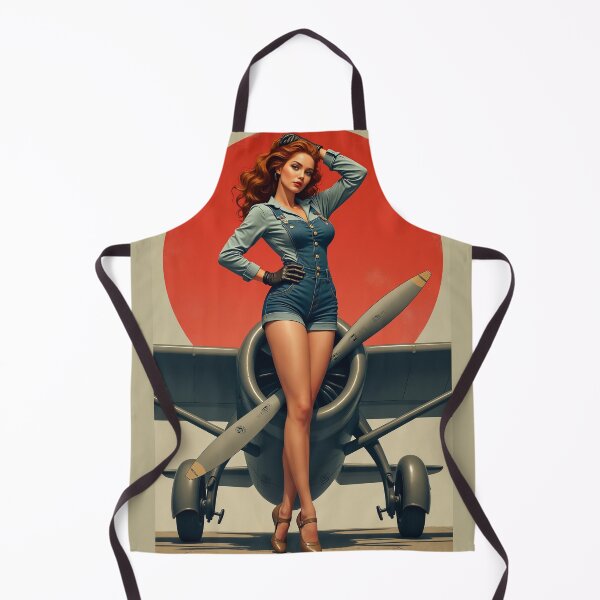 Item preview, Straighten Your Prop – Pinup Mechanic on the Tarmac designed and sold by Lightning-Lace.