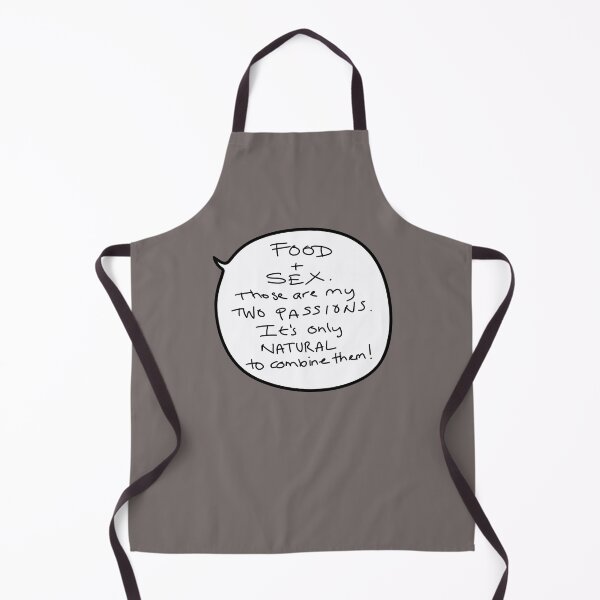 Item preview, “Food + Sex – My Two Passions” Funny George Quote in Handwritten Speech Bubble Style designed and sold by from here 2 mars.
