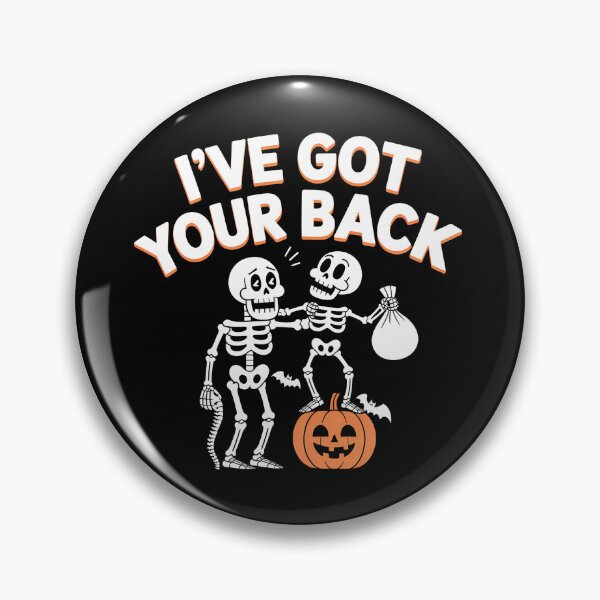 Item preview, Halloween Skeletons Ive Got Your Back - This is the perfect funny gift for a friend who appreciates a clever and very literal anatomical pun. designed and sold by ZyziowskyArt.