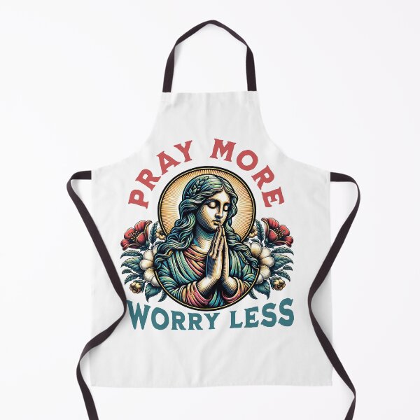 Item preview, Pray More Worry Less – Spiritual Prayer Art for Recovery & Faith Lovers designed and sold by Building60media.