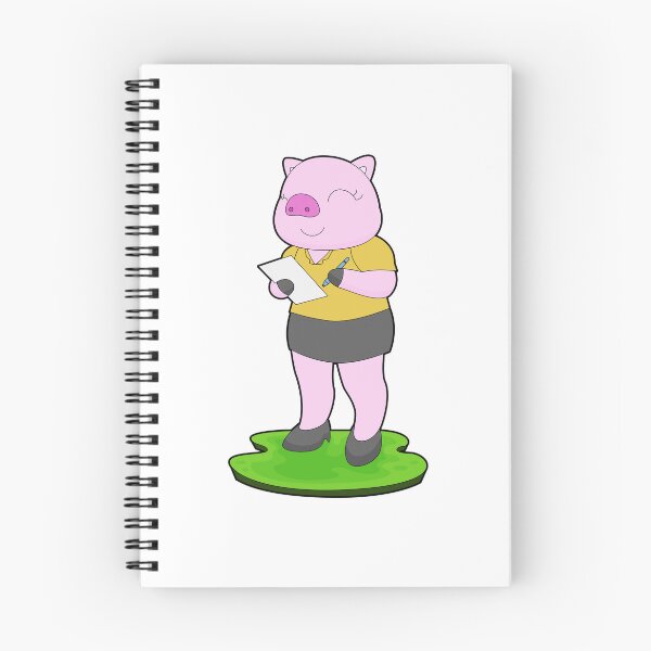 Item preview, Pig Secretary Note designed and sold by Snabdesign84.