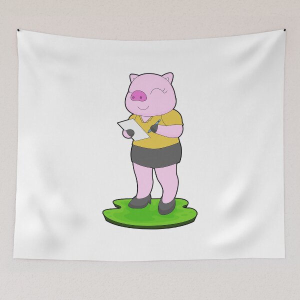 Item preview, Pig Secretary Note designed and sold by Snabdesign84.