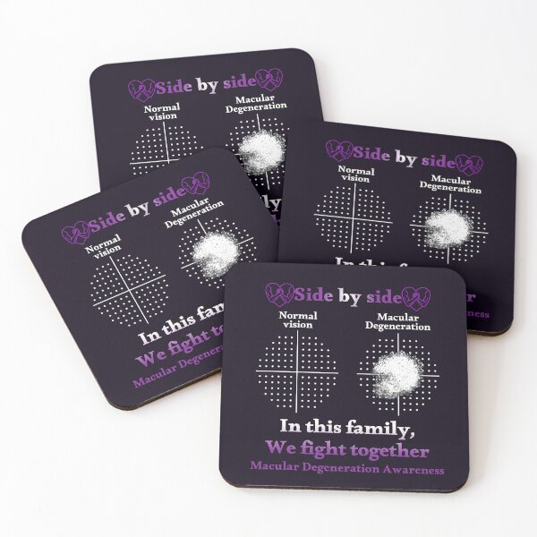 Item preview, Side by Side – Macular Degeneration Awareness designed and sold by Eyepatch-Jacks.